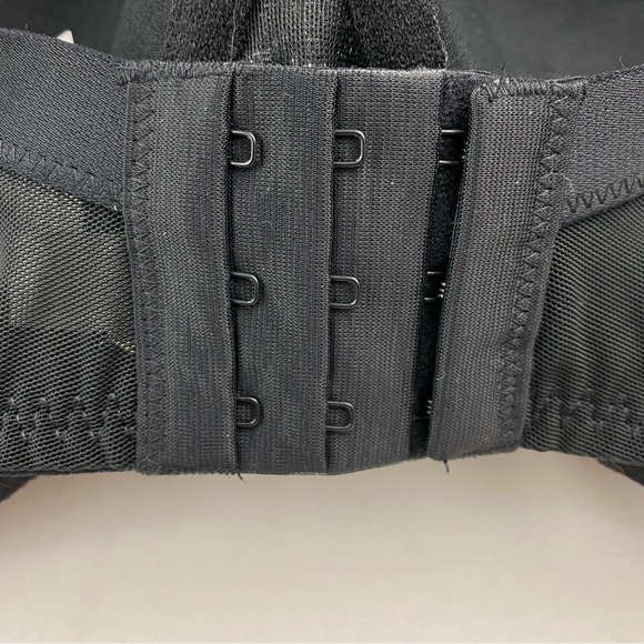 Auden The Sublime Bra 46D Black Lace Plunge Coverage Push Up Underwire NEW - Picture 7 of 12